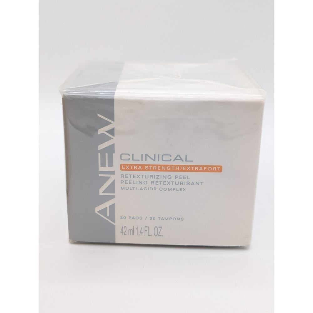 Avon Anew Clinical Extra Strength Retexturing Peel Multi Acid Complex 30 Pads
